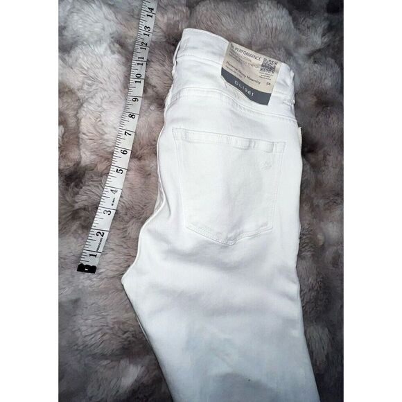 NWT DL1961 Florence Maternity White Cropped Instasculpt Skinny Jeans—$179–Sz 26 - Picture 16 of 16